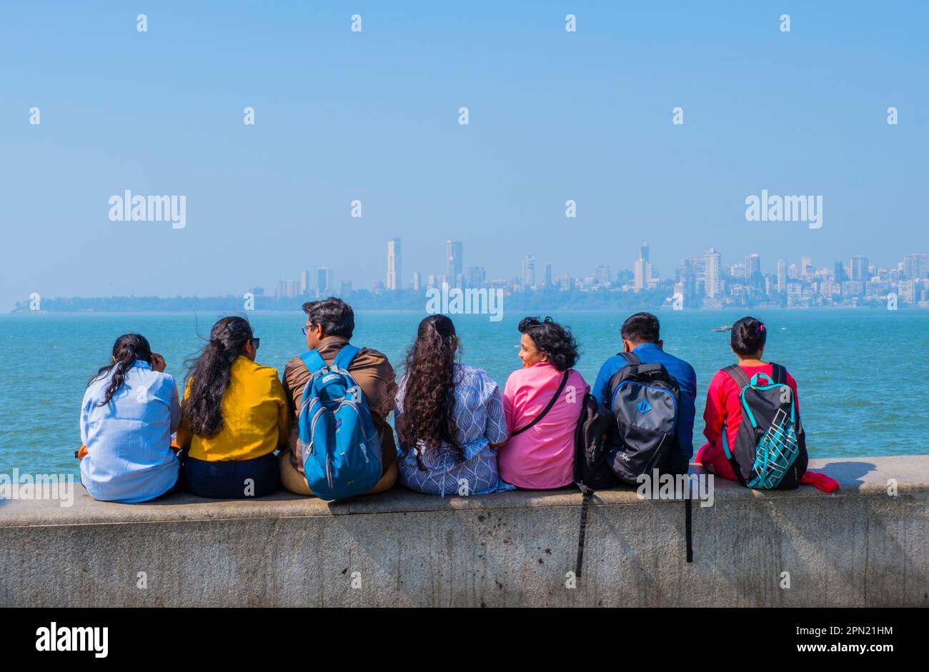 Marine Drive, Mumbai, Indien Stockfoto