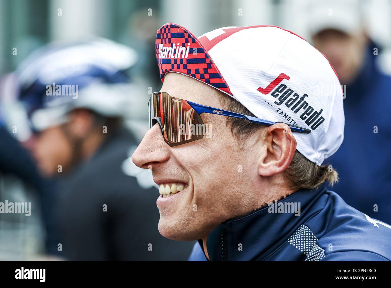 MAASTRICHT - Bauke Mollema vor dem Start des 57. Amstel Gold Race 2023 am 16. April 2023 in Maastricht, Niederlande. ANP VINCENT JANNINK niederlande raus - belgien raus Stockfoto