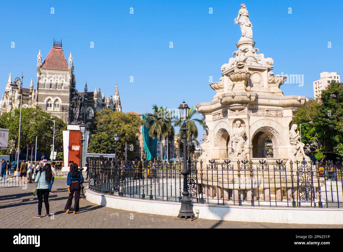 Flora Fountain, Fort, Mumbai, Indien Stockfoto