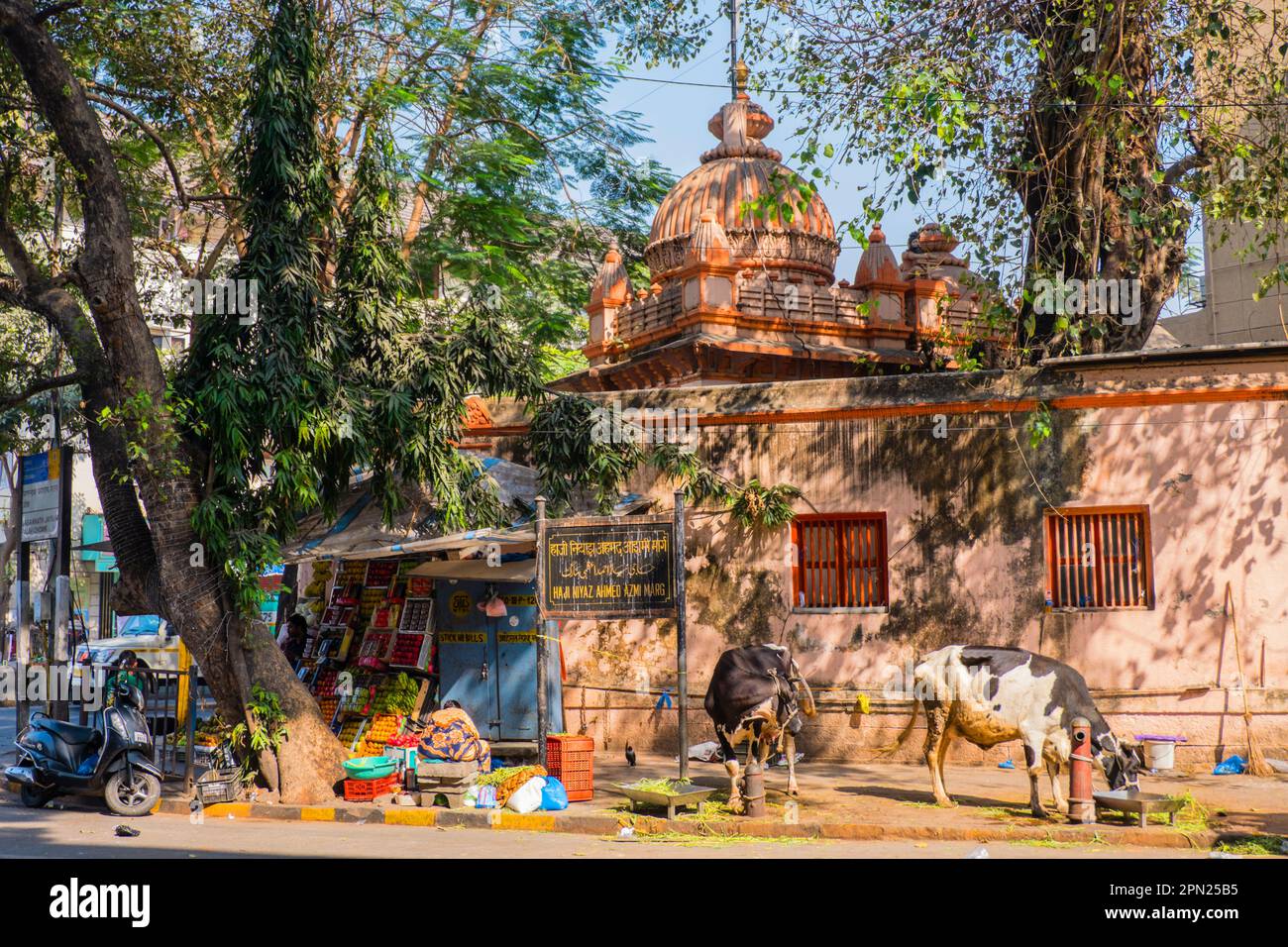 HNAA Road, Fort, Mumbai, Indien Stockfoto