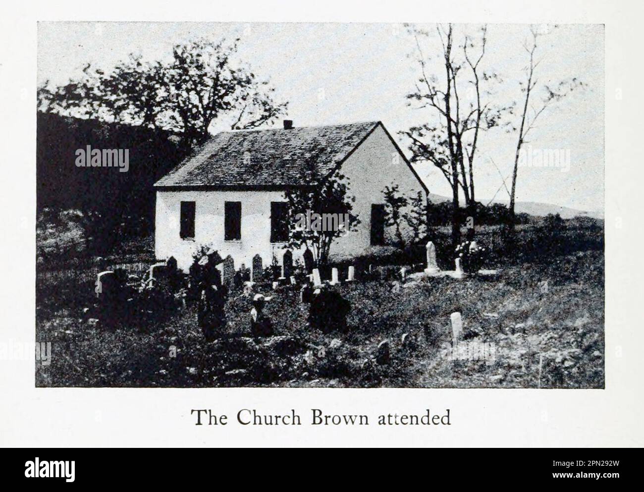 The Church John Brown besuchte Harpers Ferry, West Virginia , aus dem Buch " Highways and Byways of the South " von Clifton Johnson, 1865-1940 Publikationsdatum 1904 Publisher New York, The Macmillan Company; London, Macmillan and co., Limited Stockfoto