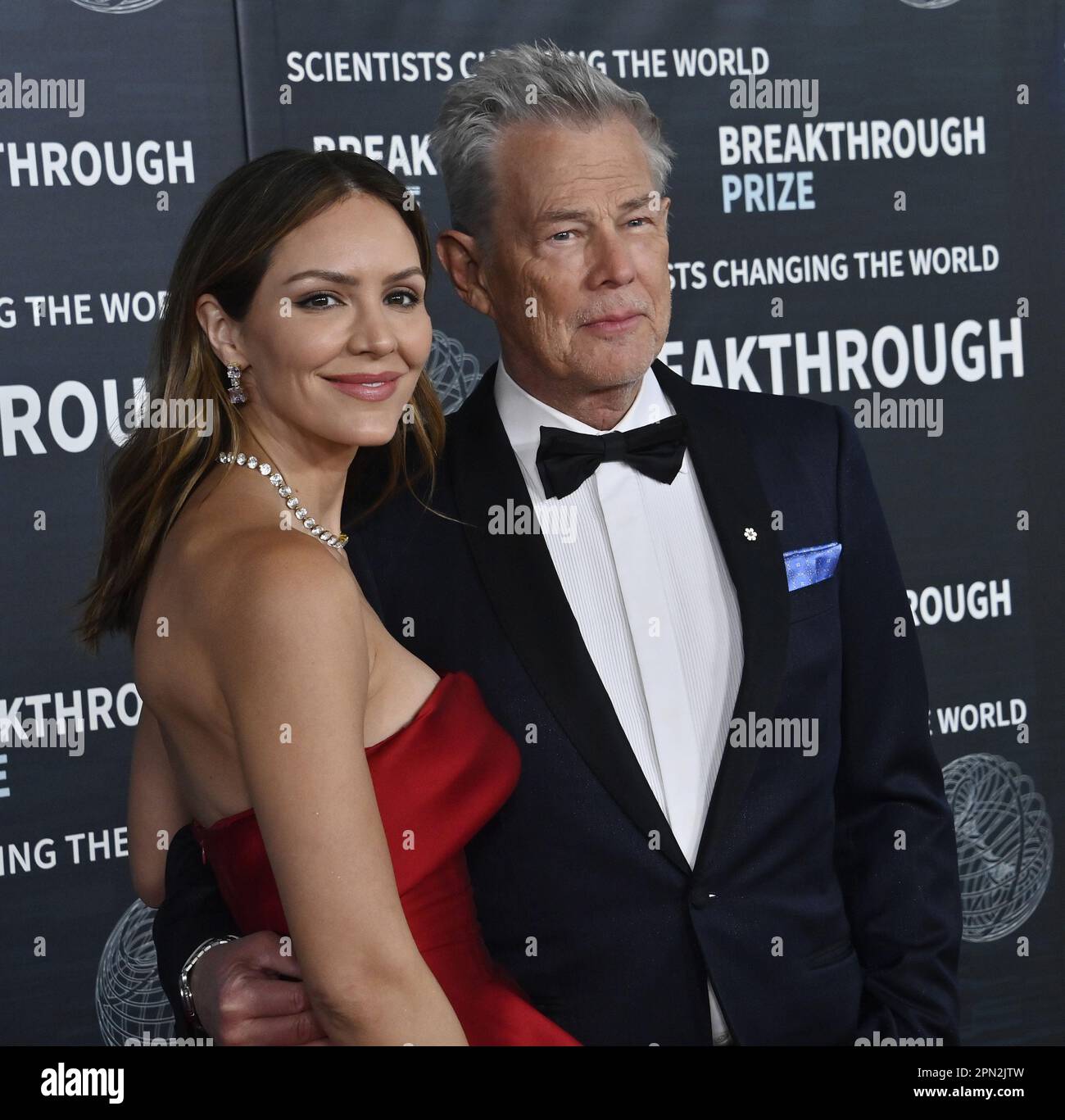 Los Angeles, USA. 15. April 2023. Katharine McPhee und David Foster nehmen am Samstag, den 15. April 2023, an der neunten Preisverleihung im Academy Museum of Motion Pictures in Los Angeles Teil. Foto: Jim Ruymen/UPI Credit: UPI/Alamy Live News Stockfoto