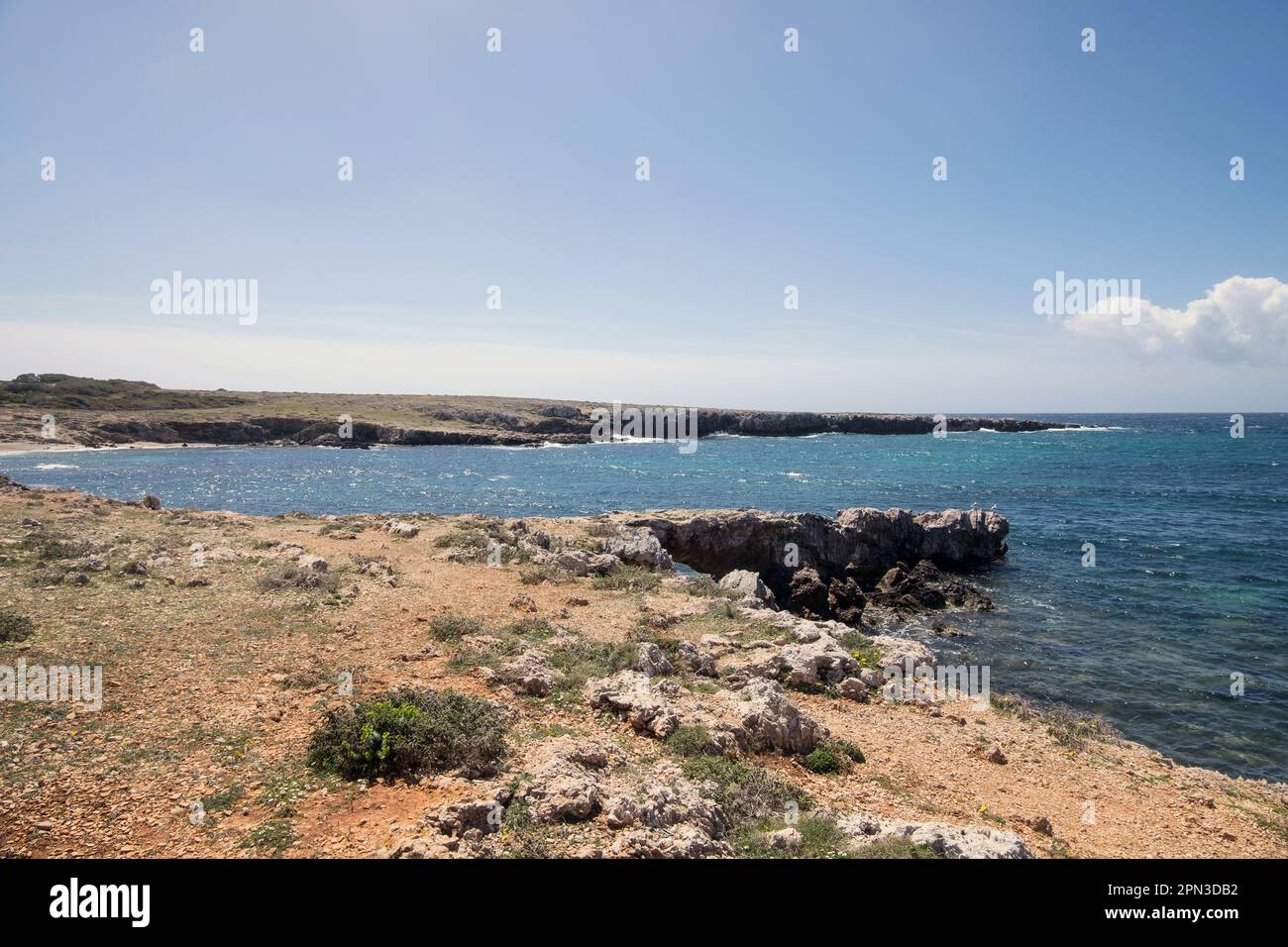 Cala Rotonda Strand auf der Insel Favignana, Sizilien, Italien. Stockfoto