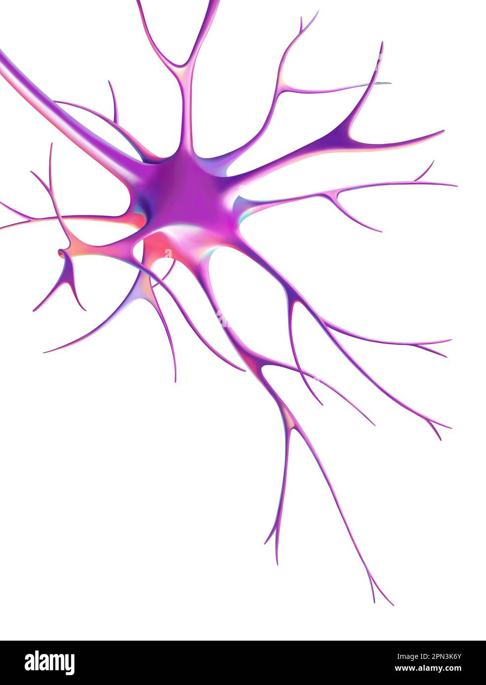Neuron Gehirn Neuronale Netzwerkstruktur Stockfoto