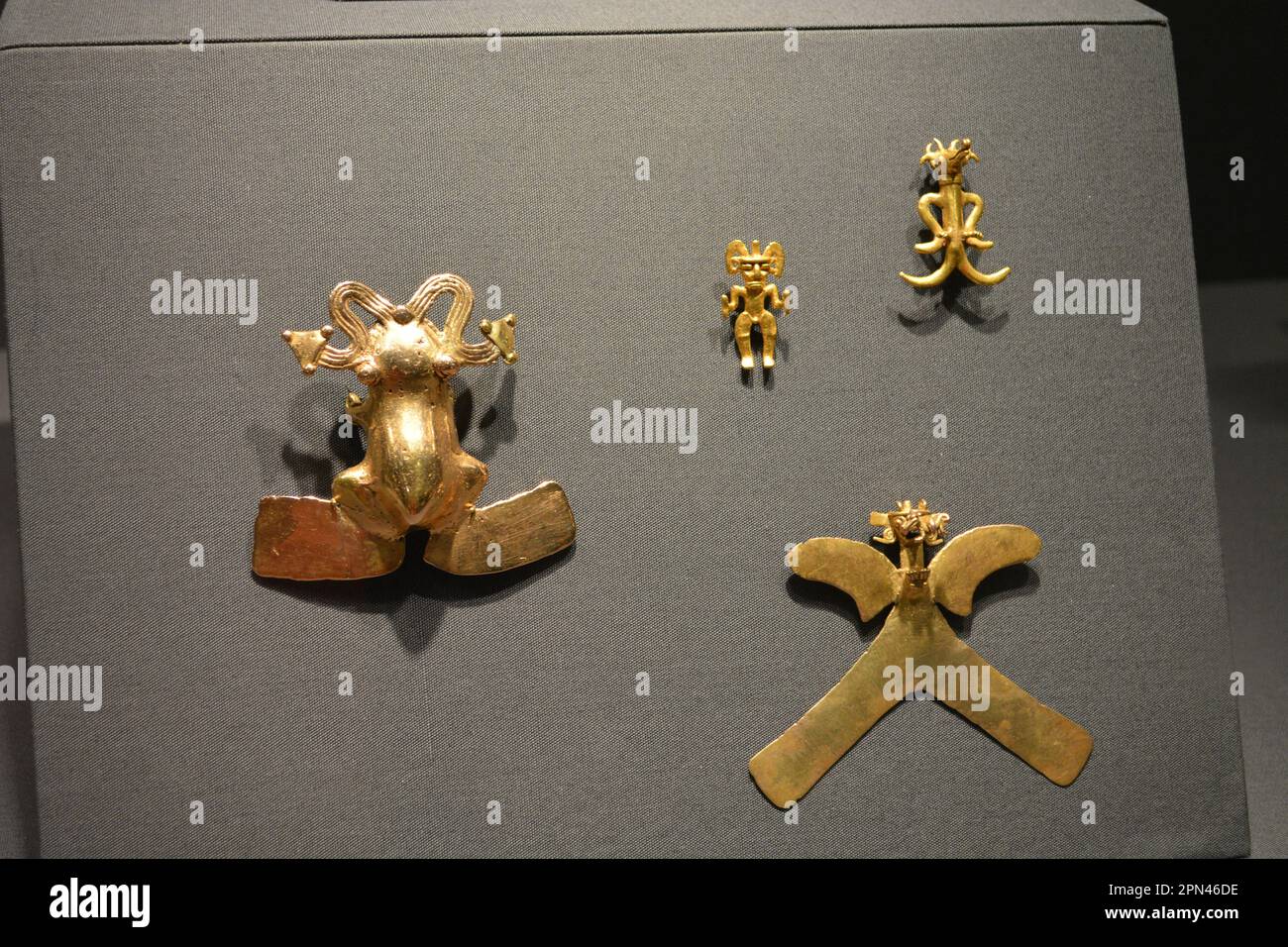 Central America Gold Art (Panama und Costa Rica) Princeton University Museum Stockfoto