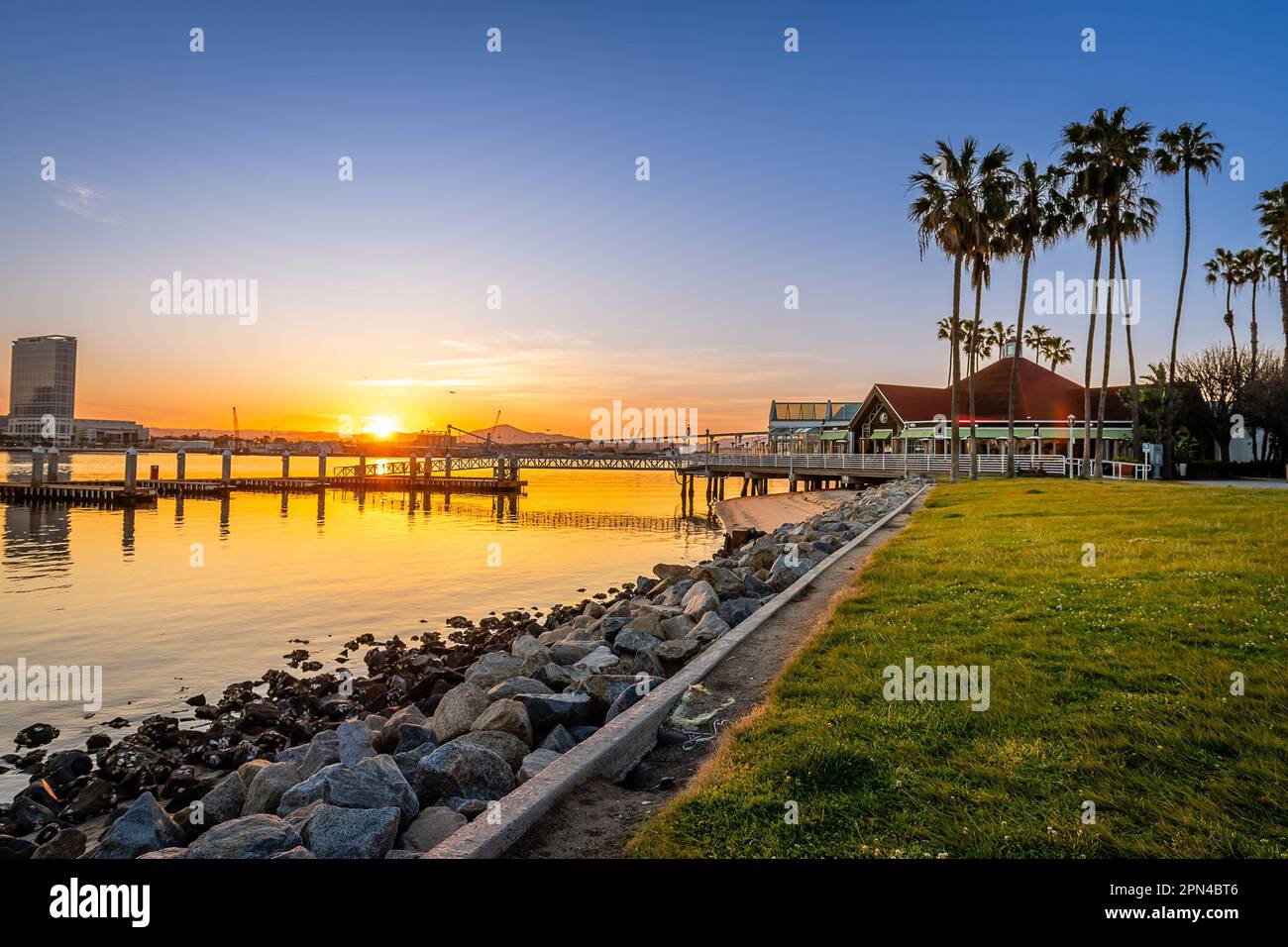 San Diego Sonnenaufgang aus Coronado Stockfoto