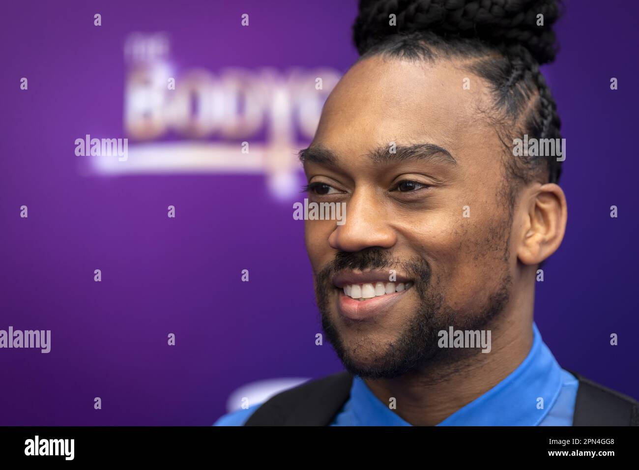 UTRECHT: Nigel Brown auf dem roten Teppich für die Premiere des Musicals „The Bodyguard“ im Beatrix Theater. ANP SANDER KONING niederlande raus - belgien raus Stockfoto