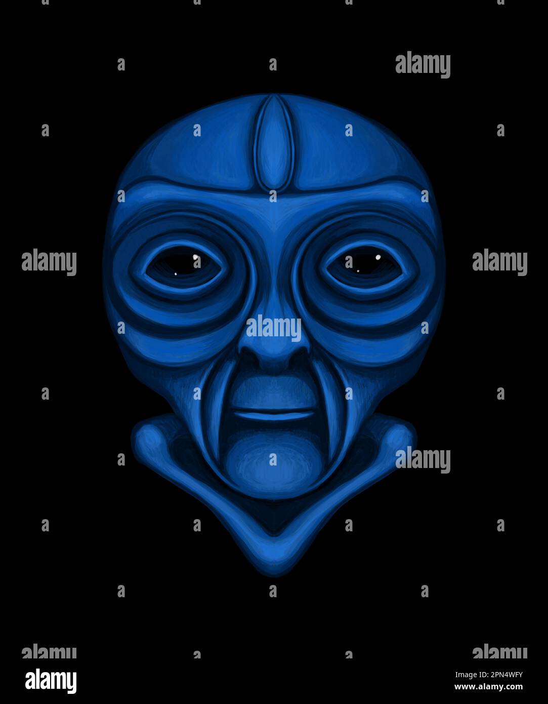 Alien Creature - digitale Malerei Stockfoto