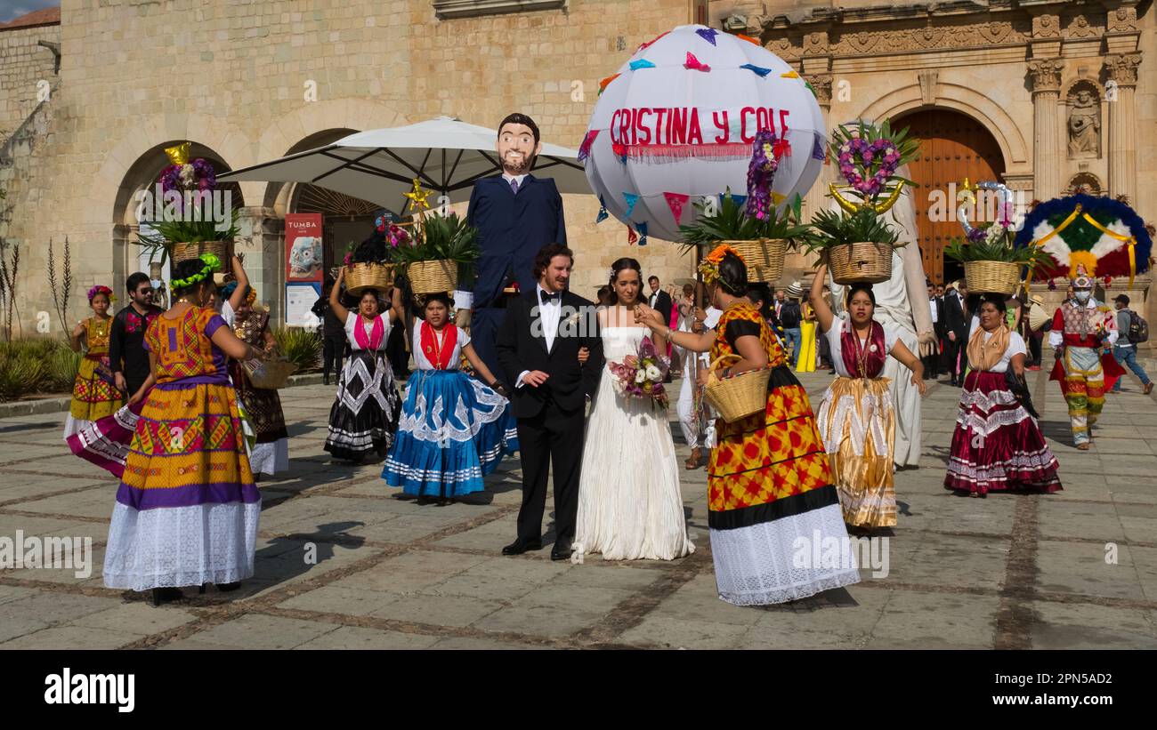 Hochzeit, Oaxaca Mexiko Stockfoto