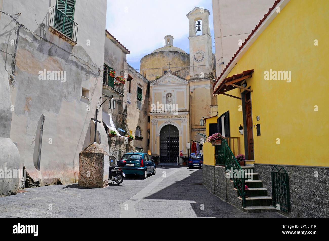 Abbazia de San Michele, Kirche, Bezirk Terra Murata, Insel Procida, Golf von Neapel, Kampanien, Süditalien, Italien Stockfoto