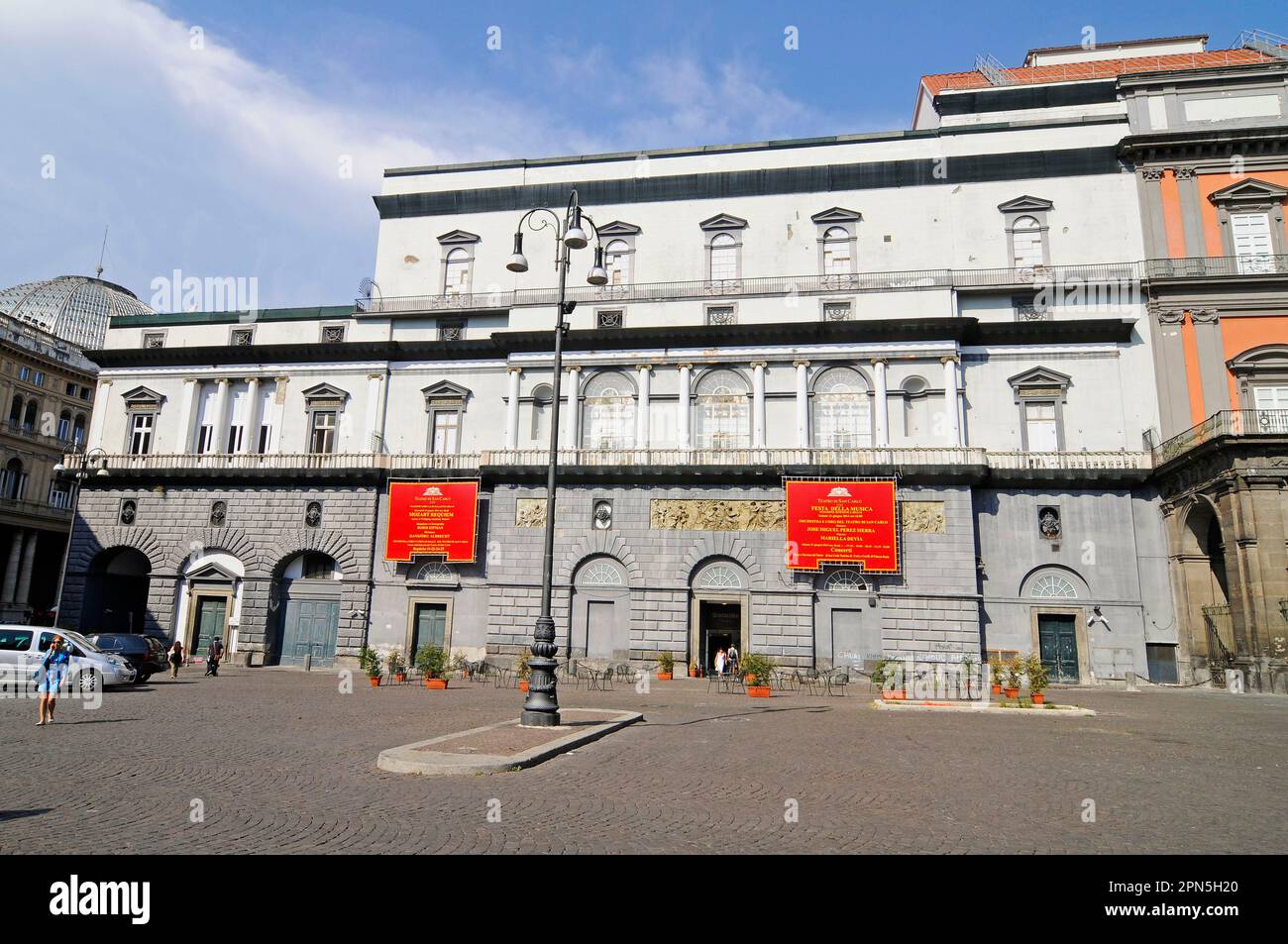 Teatro San Carlo, Theater, Neapel, Kampanien, Italien Stockfoto