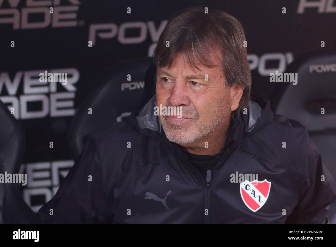 Buenos Aires, Argentinien. 16. Februar 2023. Ricardo Zielinsky Trainer von Independiente bei einem Spiel für die 12. Runde des argentinischen Liga Profesional de Fútbol Binance Cup im Libertadores Stadium ( Kredit: Néstor J. Beremblum/Alamy Live News Stockfoto