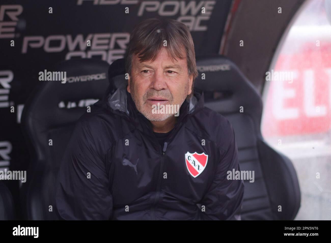 Buenos Aires, Argentinien. 16. Februar 2023. Ricardo Zielinsky Trainer von Independiente bei einem Spiel für die 12. Runde des argentinischen Liga Profesional de Fútbol Binance Cup im Libertadores Stadium ( Kredit: Néstor J. Beremblum/Alamy Live News Stockfoto