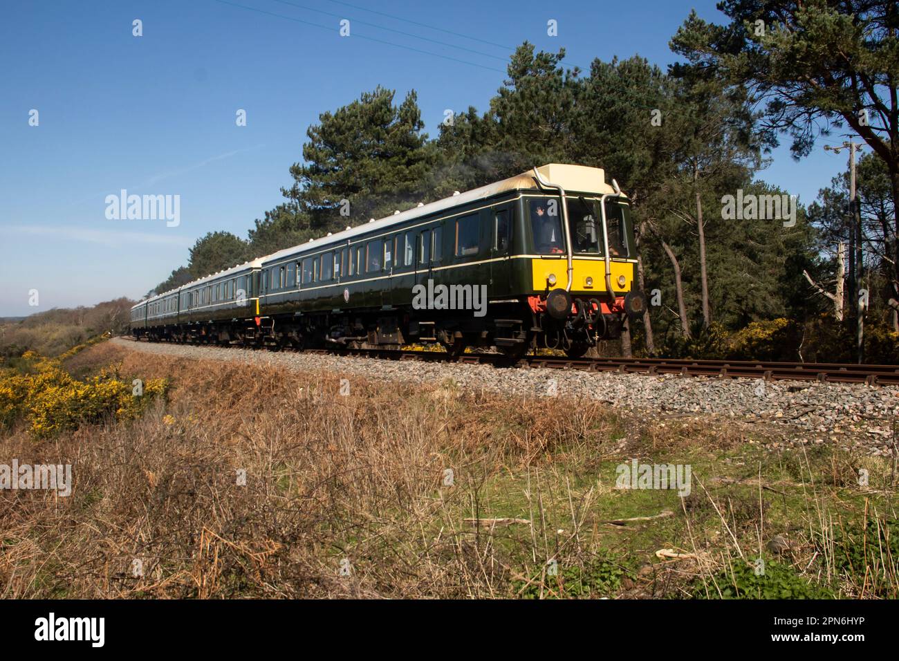 Erster Tag 2023 Uhr Swanage Railway Wareham Service Stockfoto