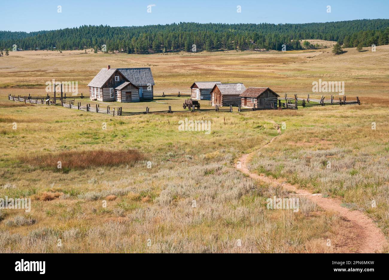 Florissant Fossil Beds National Monument in Colorado Stockfoto