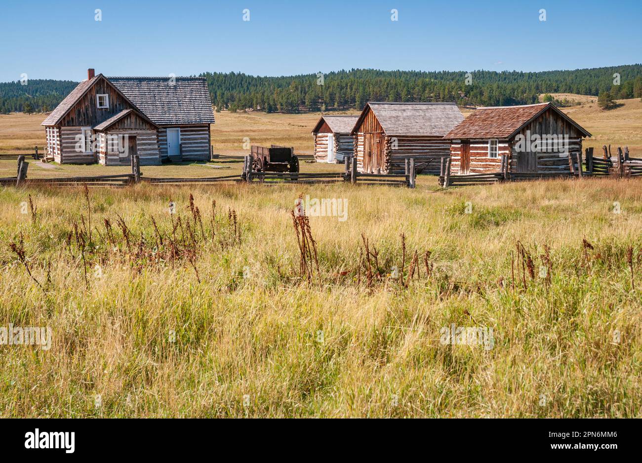 Florissant Fossil Beds National Monument in Colorado Stockfoto