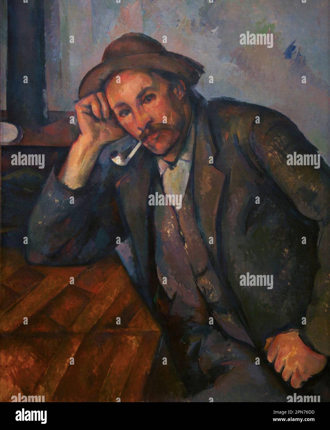 The Smoker, circa 1890-1891, Paul Cezanne, Courtauld Gallery, London, England, Großbritannien, Stockfoto