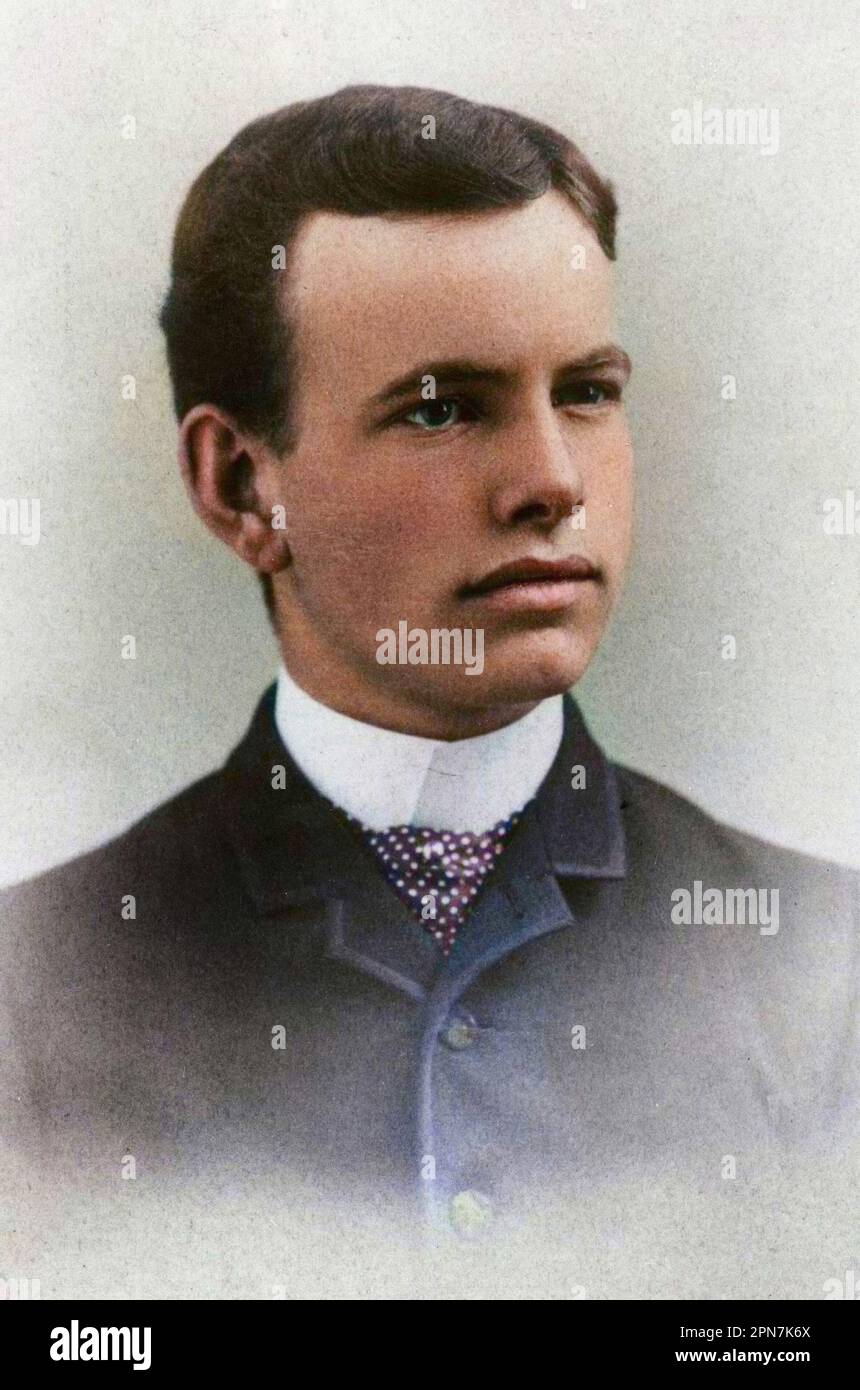 Portrait de George Hale Ellery Astrophysien americain (1868-1938). Stockfoto