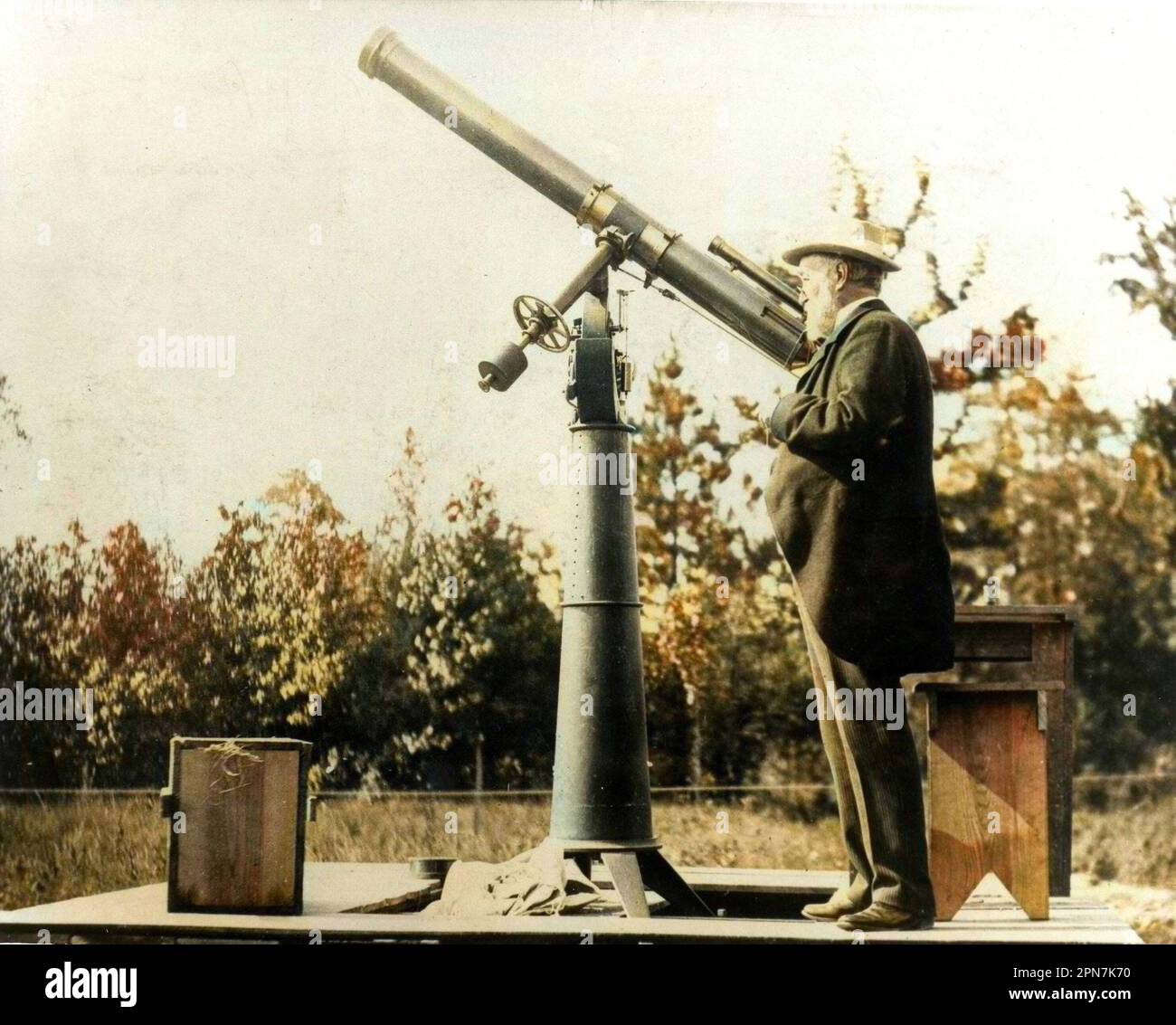 Samuel Pierpont Langley (1834-1906). Amerikanischer Astronom. Stockfoto