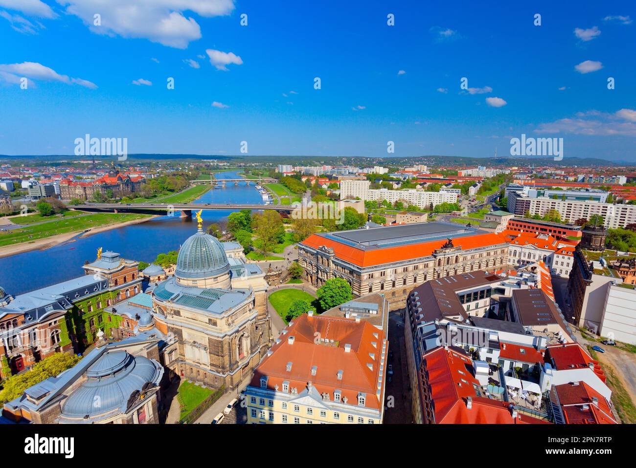 Panoramablick auf Dresden, Sachsen, Deutschland Stockfoto