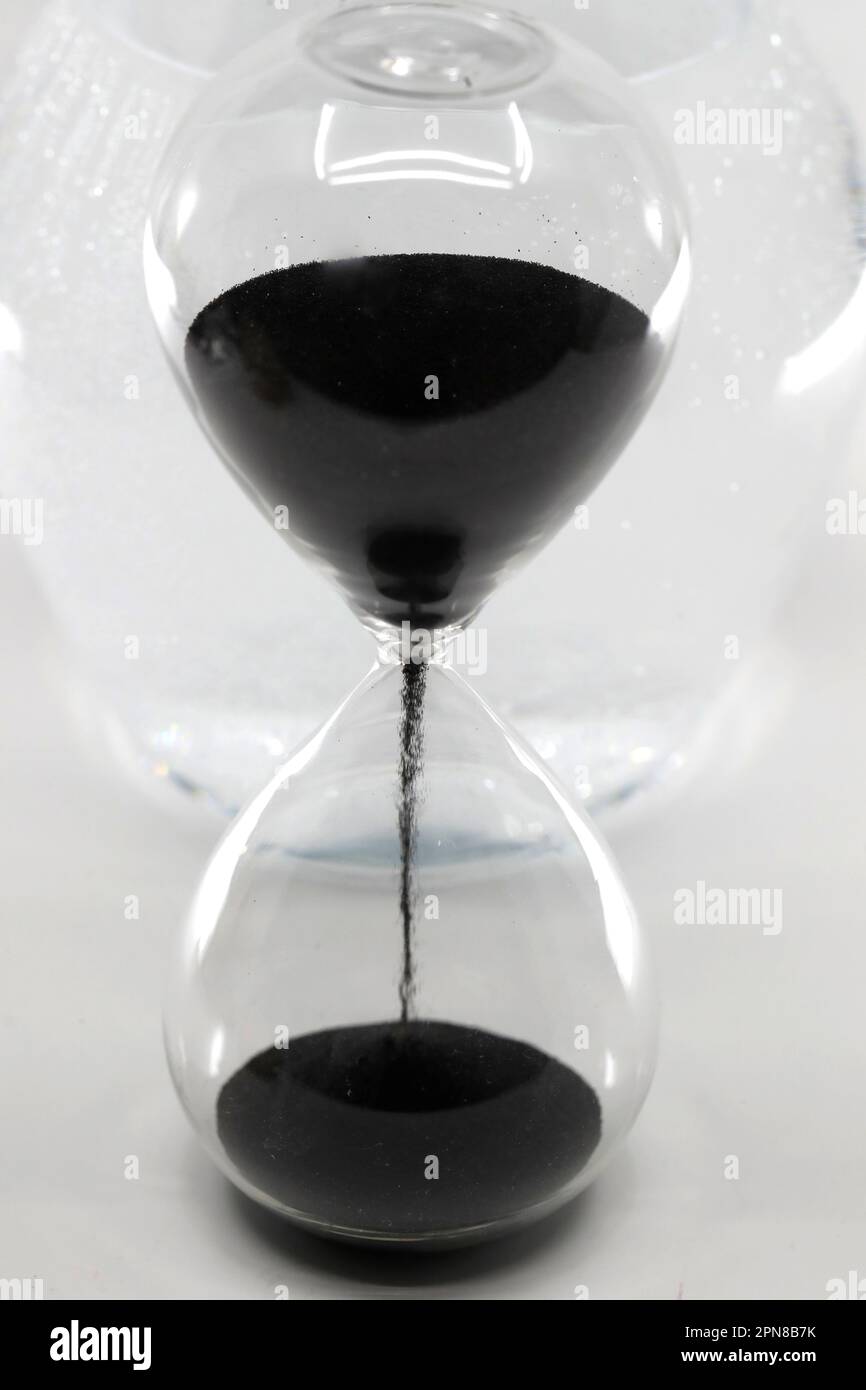 Sanduhr, Die Zeit Läuft Ab. Stockfoto