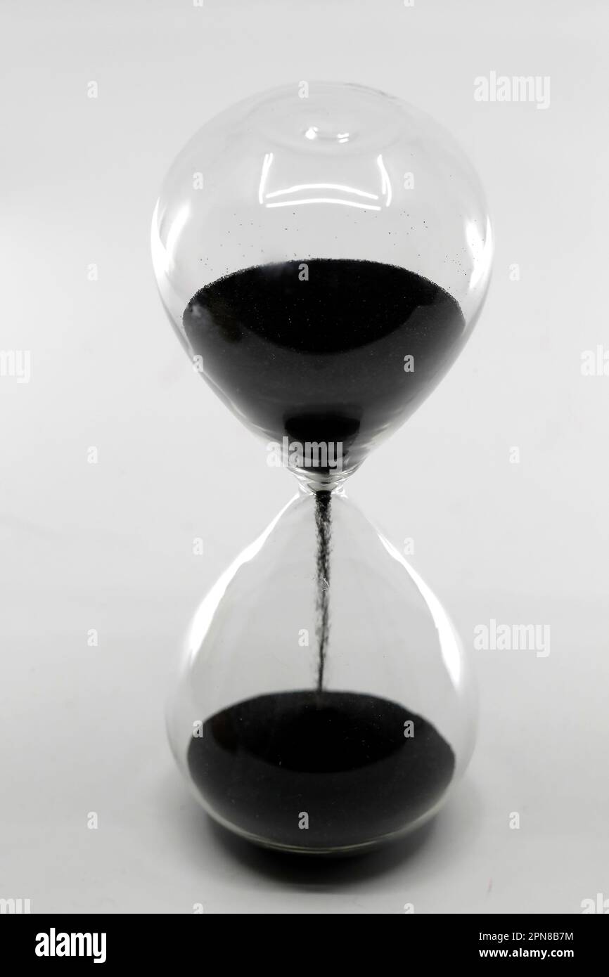 Sanduhr, Die Zeit Läuft Ab. Stockfoto