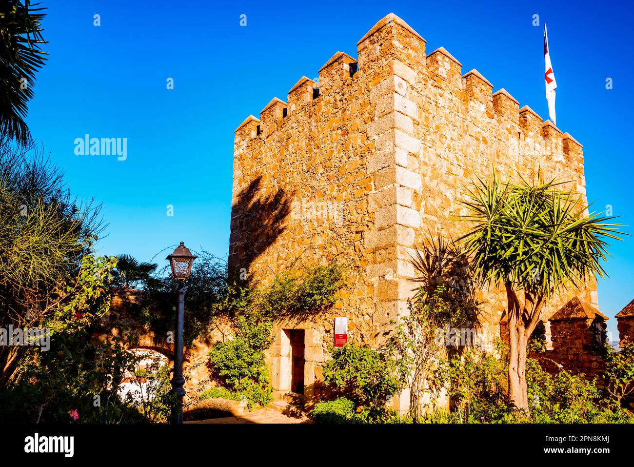 Verdammter Turm. Eine Legende besagt, dass im Bloody Tower die letzten Ritter des Tempelordens enthauptet wurden, weil sie sich weigerten, die Stadt zu übergeben Stockfoto