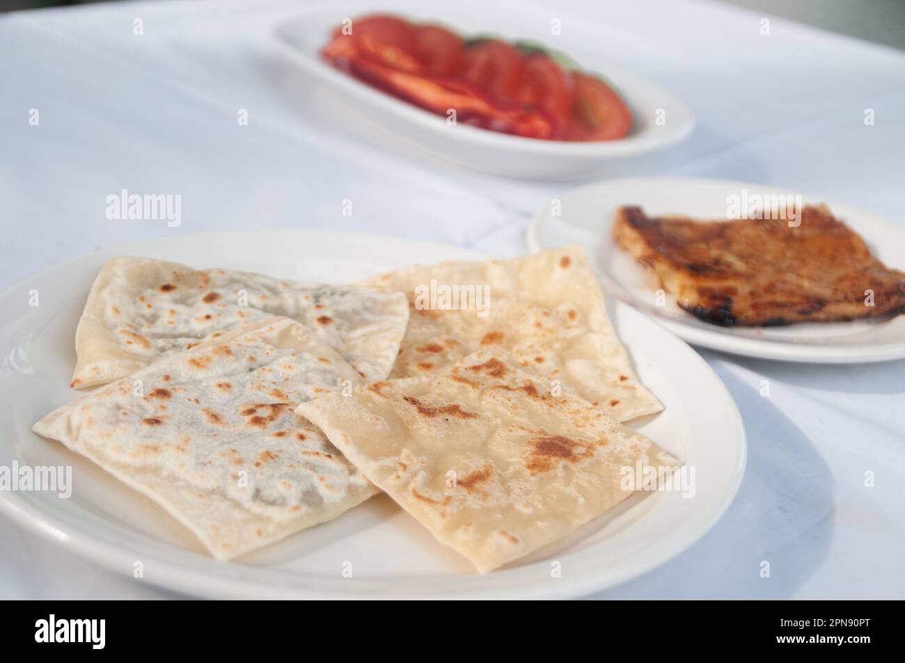 Cypriot Halloumi Borek - Cypriot Hellim Böreği Stockfoto