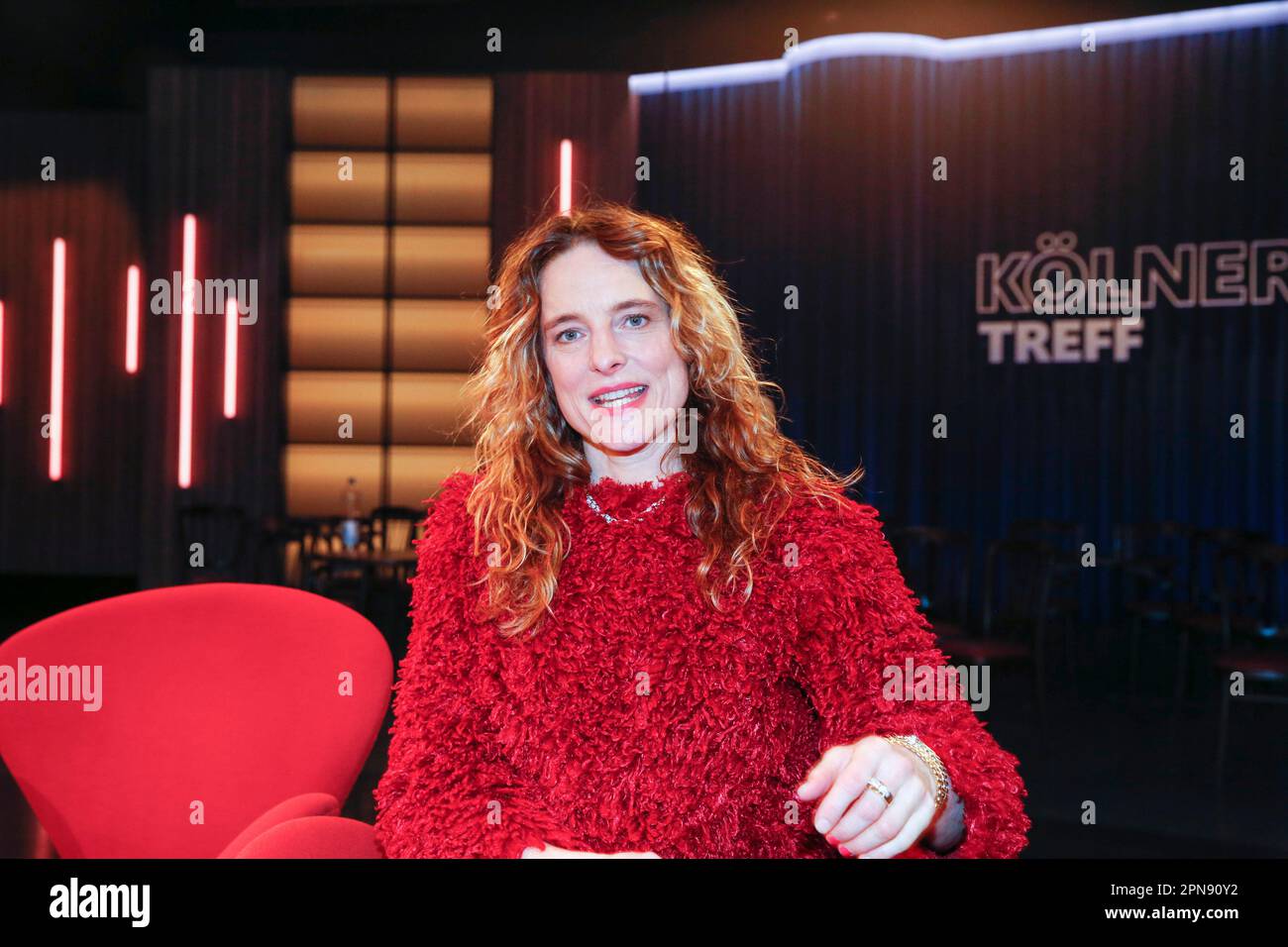 Anne Ratte-Polle bei der Aufzeichnung der WDR-Talkshow „Kölner Treff“ im WDR Studio BS 2. Köln, 09.03.2023 Stockfoto