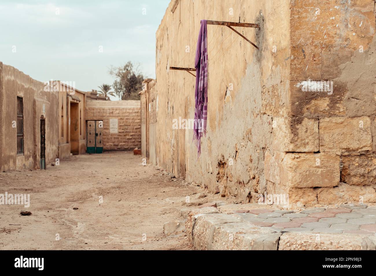 Kairo, Ägypten. Einige Häuser in der Stadt der Toten Stockfoto