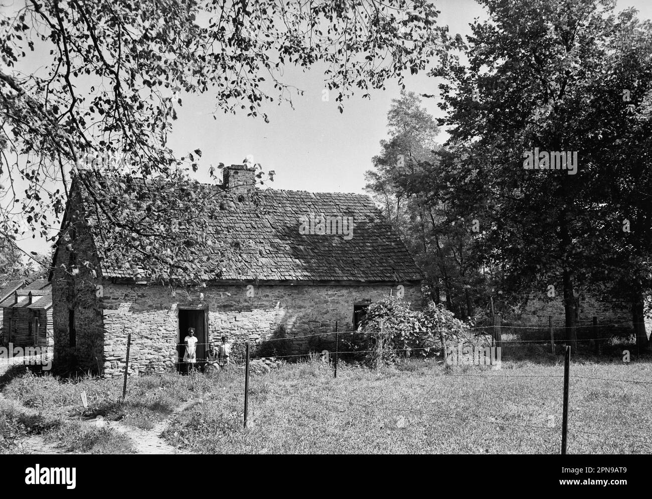 Sklave Quarters – Doughoregan Manor, Manorhouse Road, Ellicott City, Howard County, Maryland, September 1936 Stockfoto