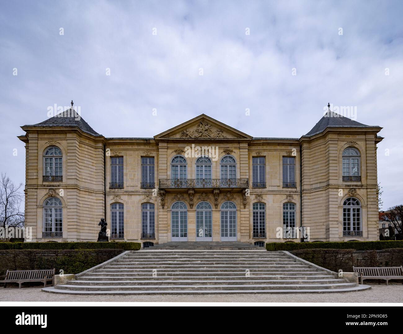 Hôtel Biron, ursprünglich bekannt als Hôtel Peyrenc-de-Moras und später als Hôtel du Maine, Rodin-Museum, Paris, Frankreich Stockfoto