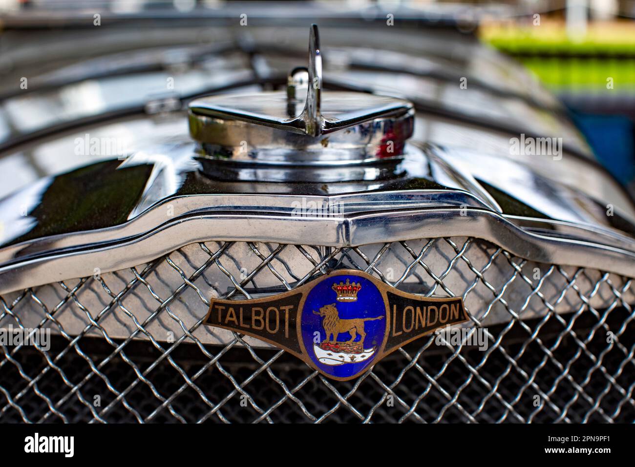 Mitgliederversammlung im Goodwood Motor Circuit in West Sussex, Großbritannien. Stockfoto