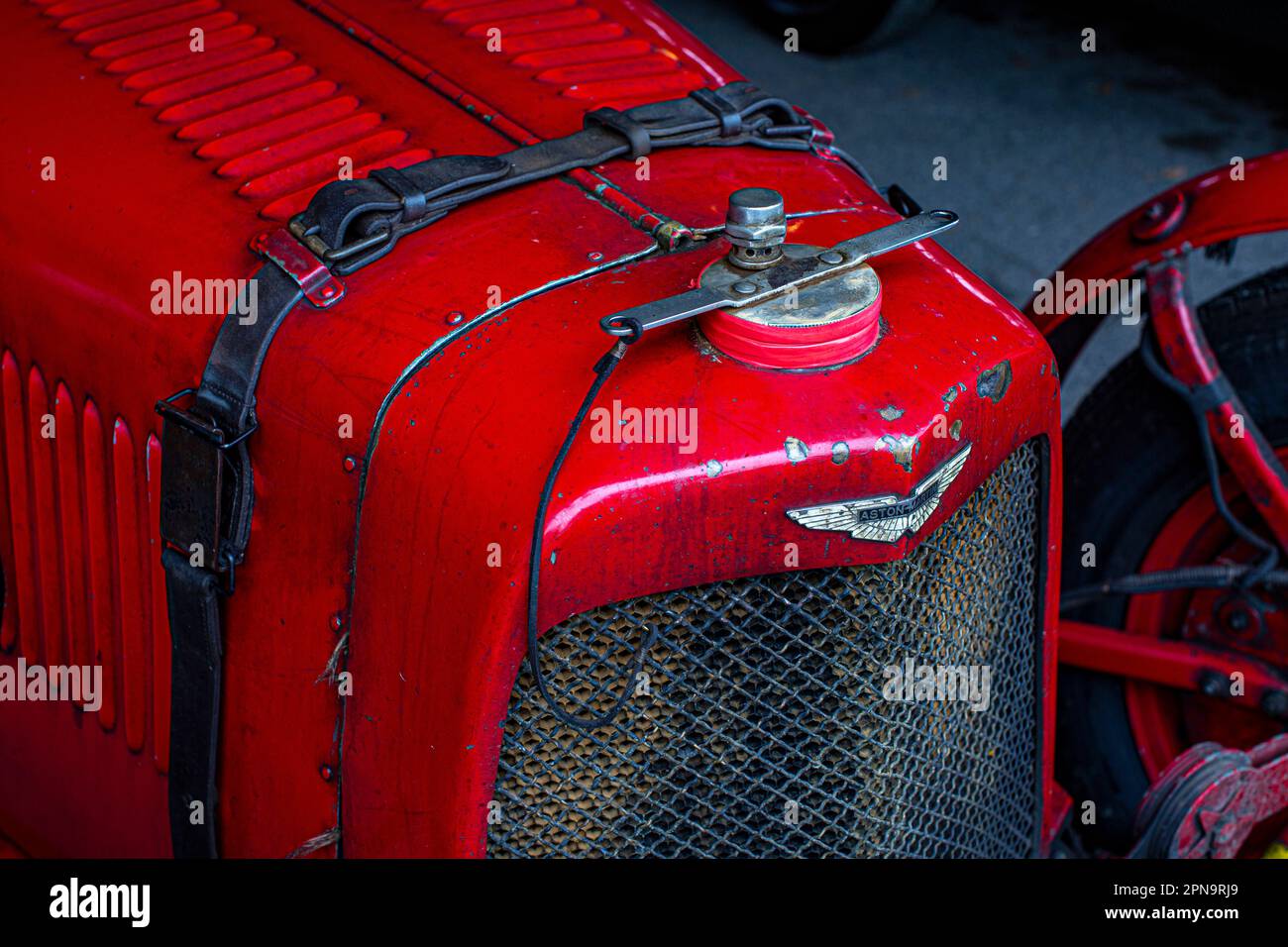 Mitgliederversammlung im Goodwood Motor Circuit in West Sussex, Großbritannien. Stockfoto