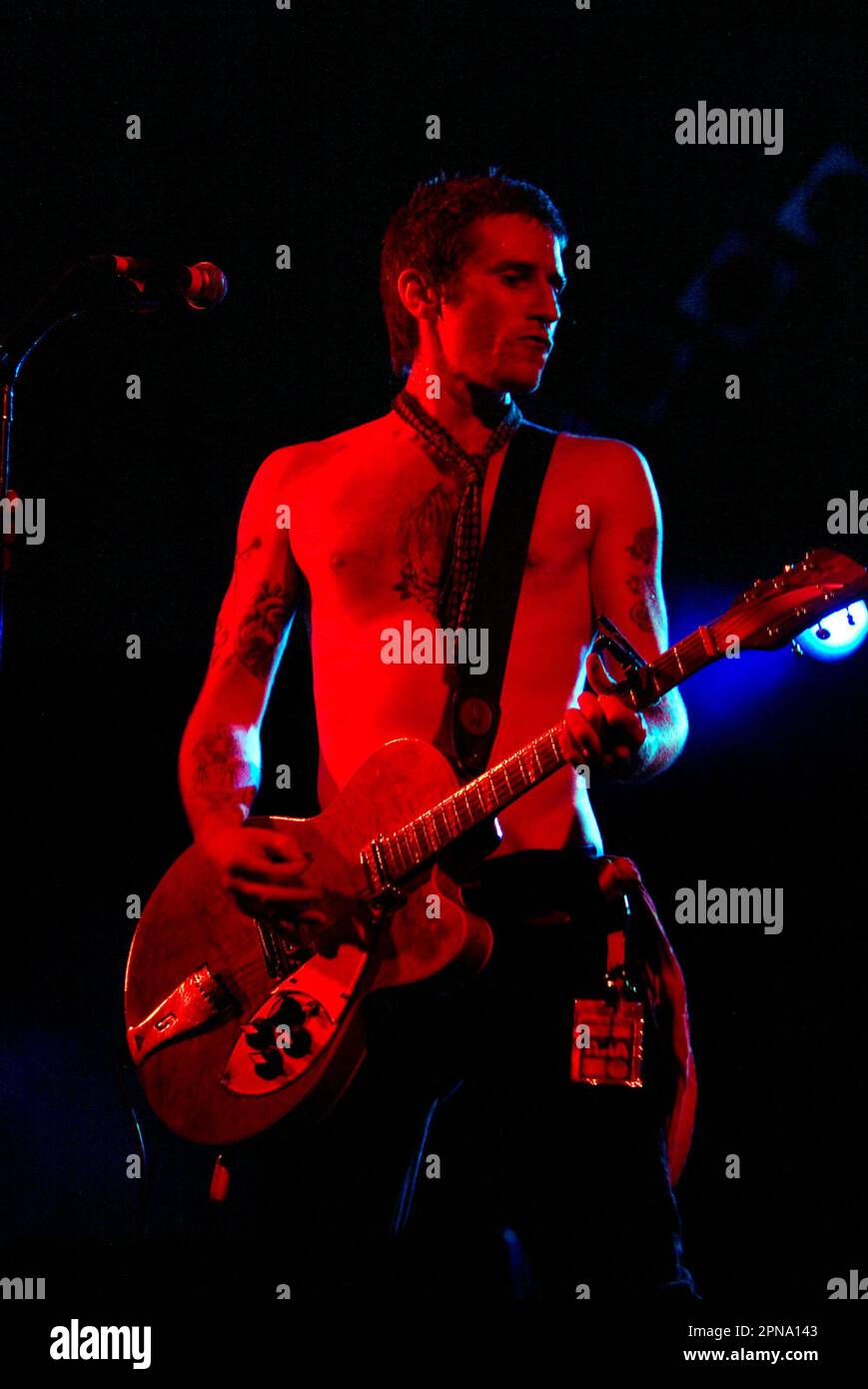 Tim Rogers von Ihnen bin ich live beim Big Day Out Musikfestival. Sydney Showground, Homebush, Sydney, Australien. 25.01.07. Stockfoto