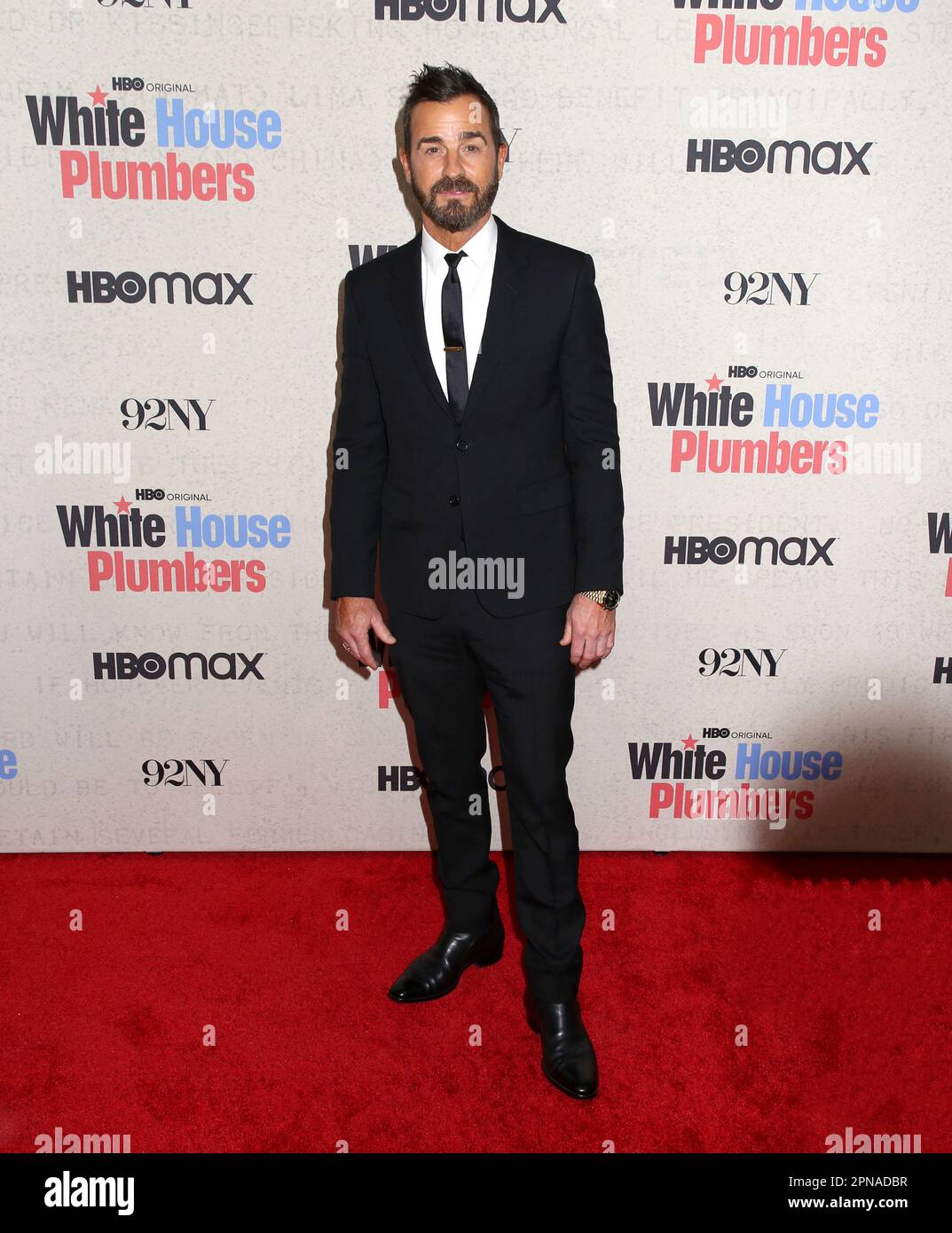 New York City, USA. 17. April 2023. Justin Theroux nimmt am 17. April 2023 in New York City, NY, an der New Yorker Premiere „White House Plumbers“ Teil © Steven Bergman/92. AFF-USA.COM Kredit: AFF/Alamy Live News Stockfoto