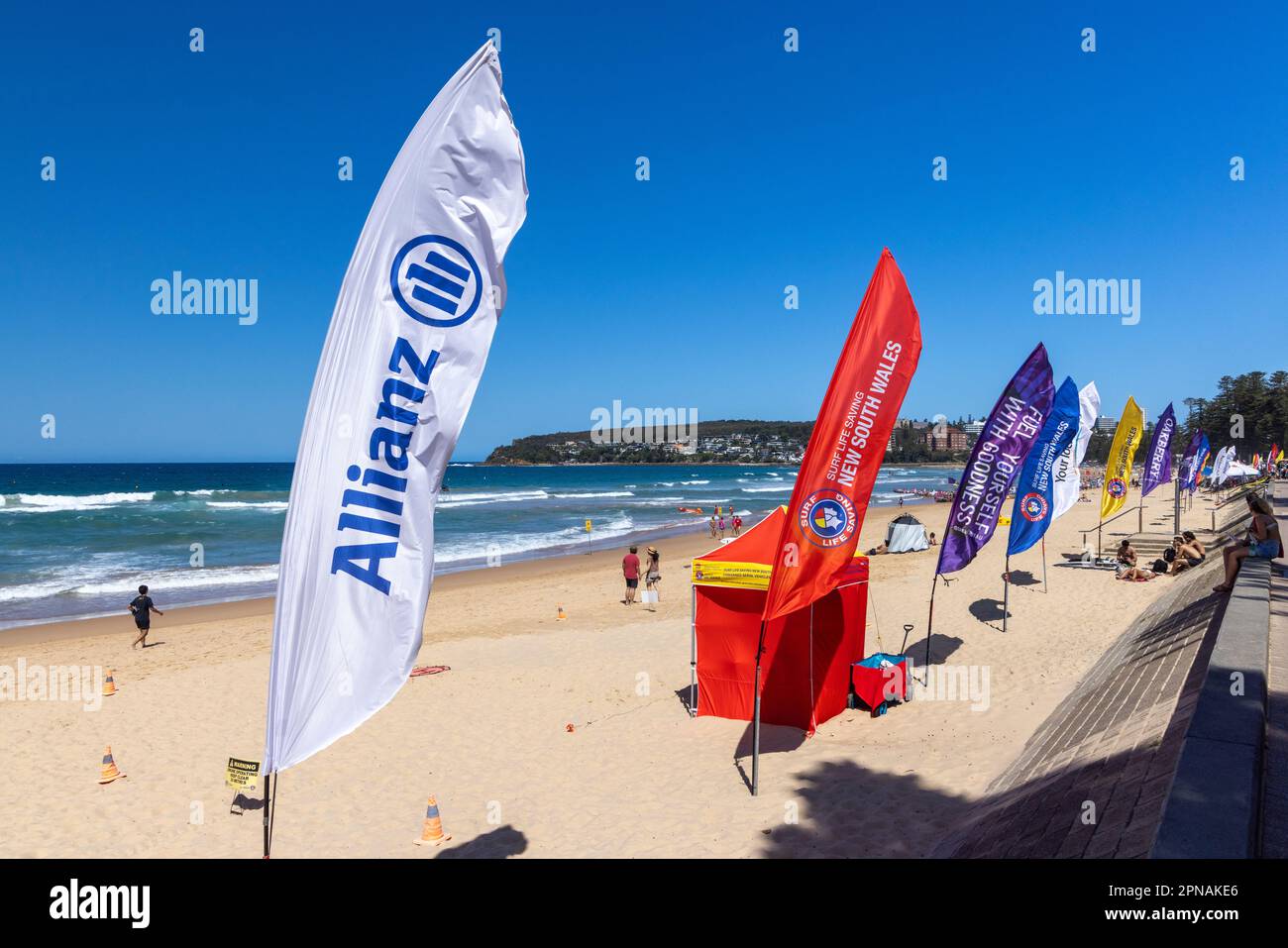 NSW Surf Life Saving Championships 2023. Manly Beach, Sydney Northern Beaches. Stockfoto