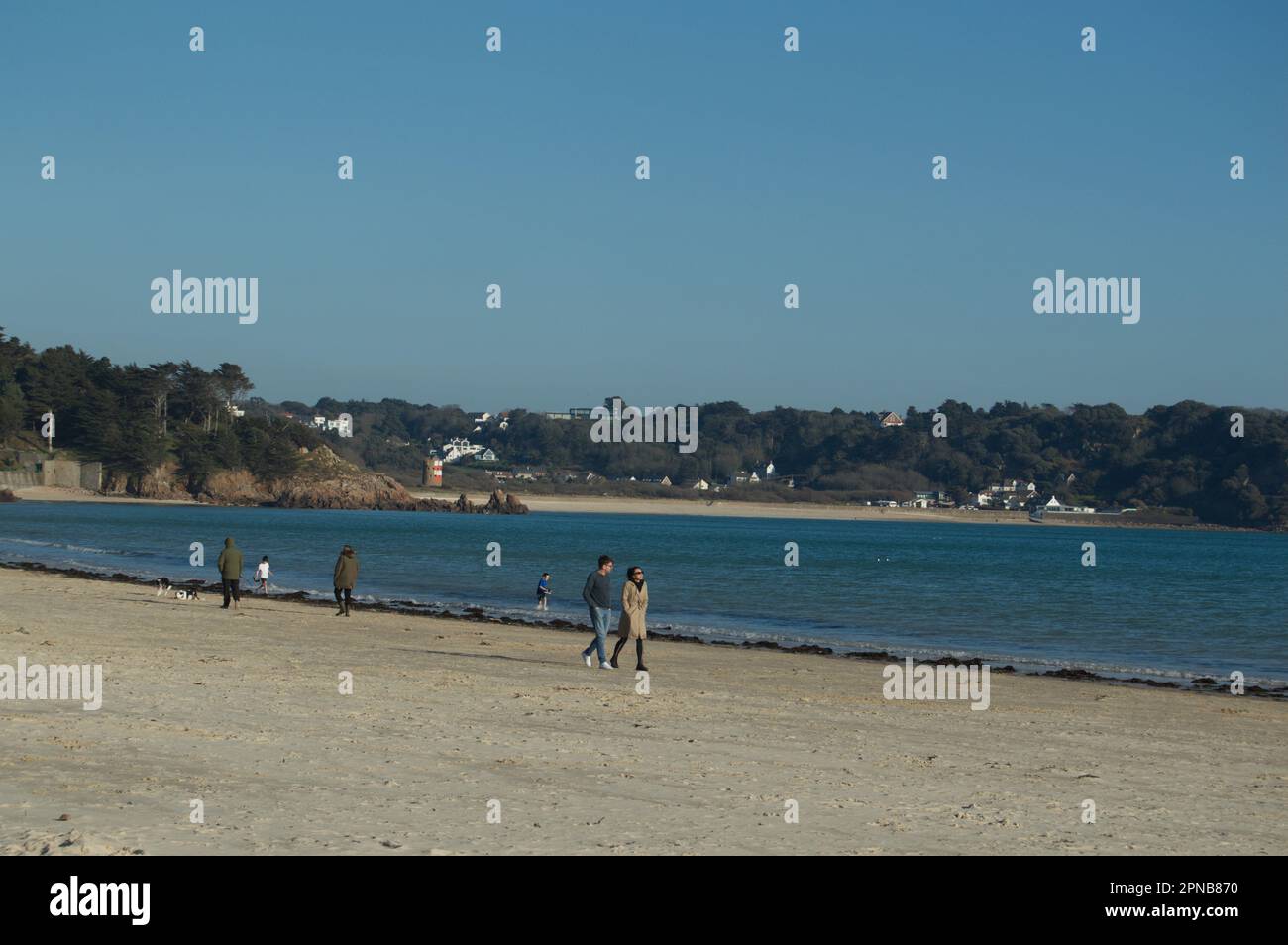 St. Brelade Bay, Jersey, Kanalinseln Stockfoto