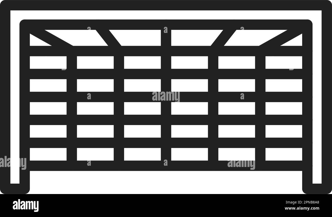 Vektorbild des Goal Post-Symbols. Geeignet für mobile Apps, Web-Apps und Printmedien. Stock Vektor
