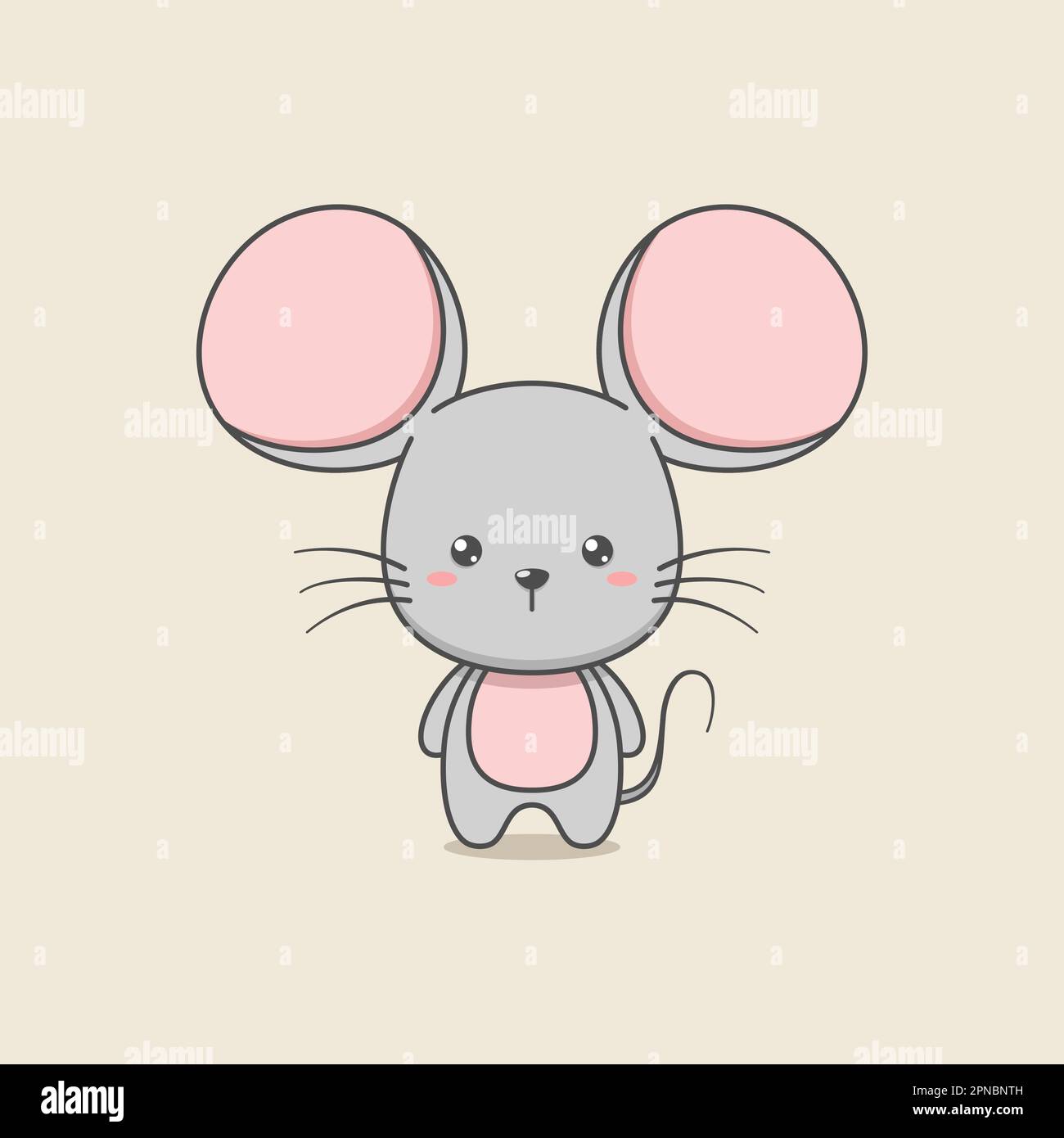 Niedliche Maus-Cartoon-Figur Stock Vektor