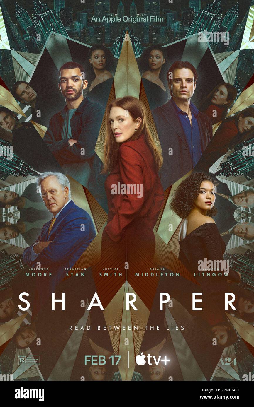 Schärferes Filmposter Stockfoto