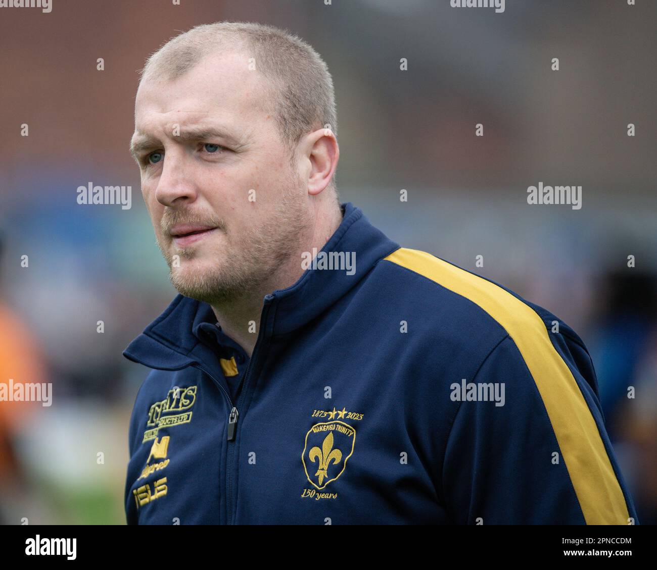 Wakefield, England - 16. April 2023 - Cheftrainer von Wakefield Trinity Mark Applegarth. Rugby League Betfred Super League Round Nine, Wakefield Trinity gegen Leigh Leopards im Be Well Support Stadium, Wakefield, Großbritannien Stockfoto