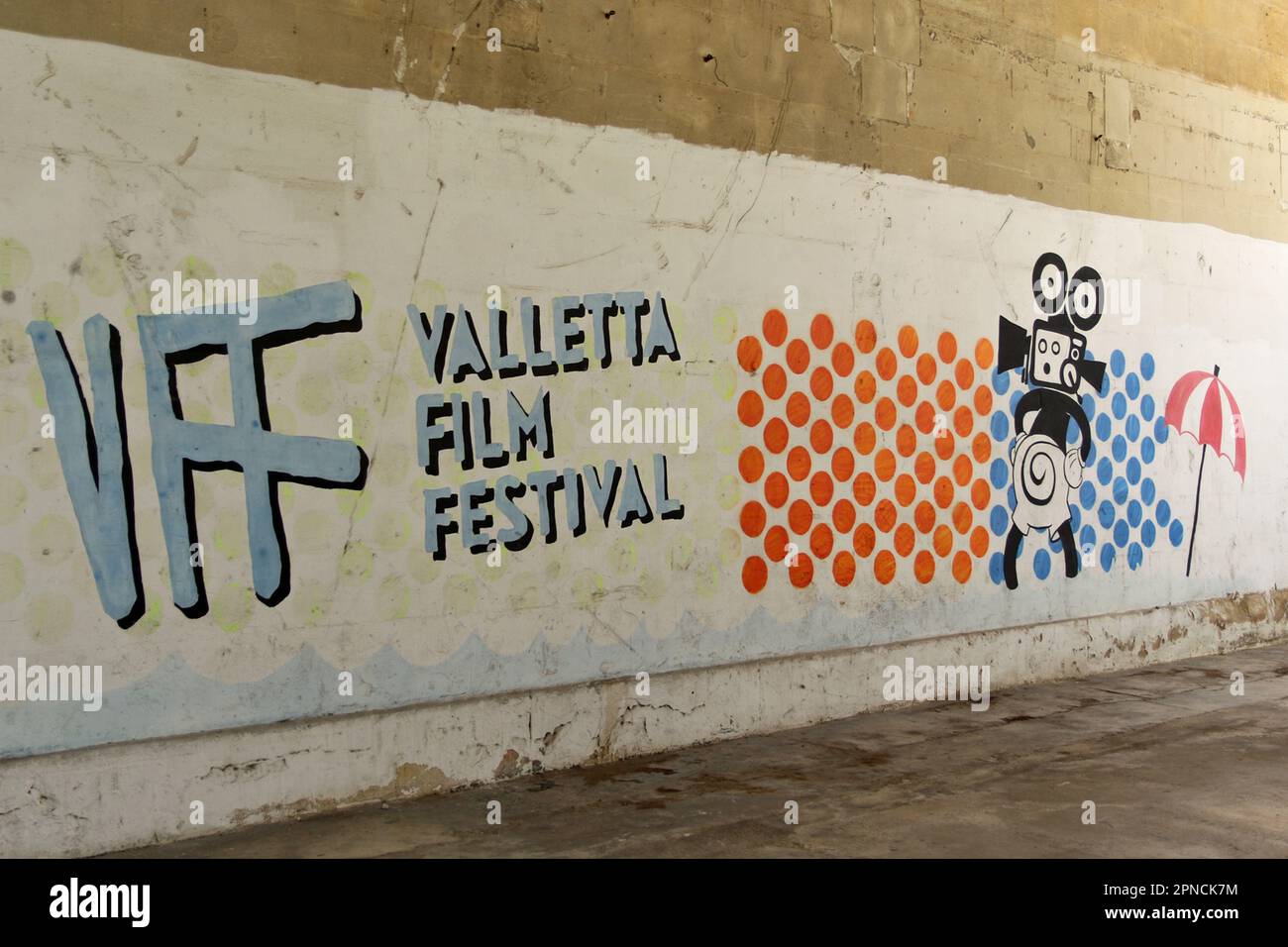 Das Valletta Film Festival ist Maltas größte Kinoveranstaltung, die jedes Jahr rund 10.000 Besucher anzieht. Das Festival zeigt über 40 Spielfilme und 24 Kurzfilme und organisiert eine Reihe von Master Classes und Workshops. Stockfoto