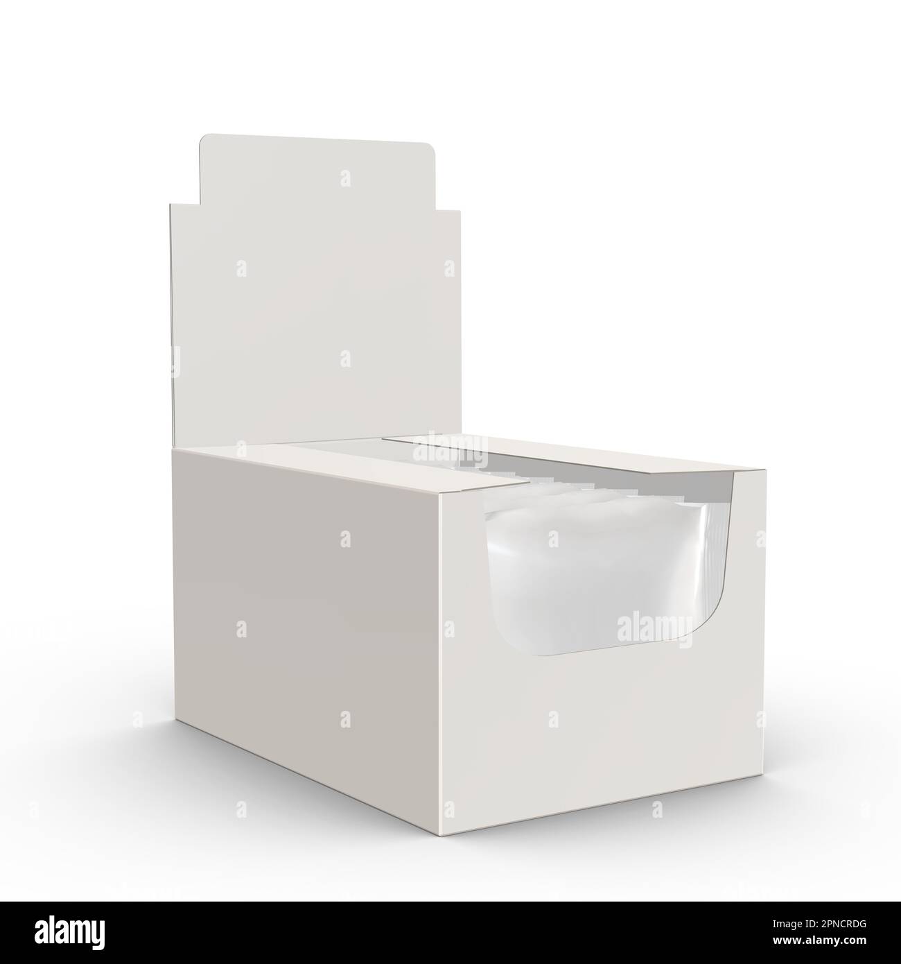 3D-Rendering – Vorlage für hochauflösende Bildanzeige auf weißem Hintergrund isoliert, hohe Qualität Stockfoto