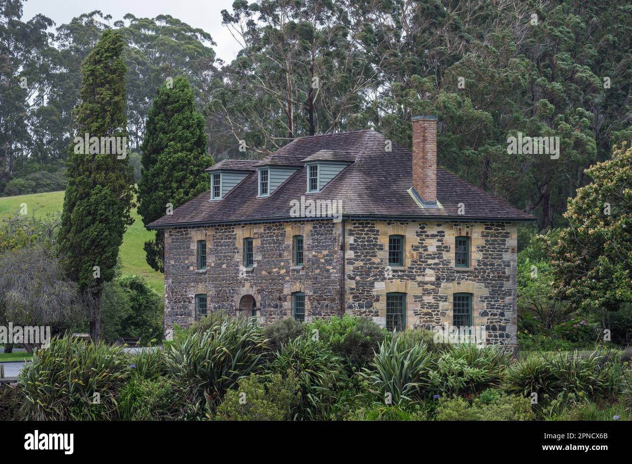 The Stone Store (das älteste Steingebäude in Neuseeland), Kerikeri, Nordinsel, Neuseeland Stockfoto