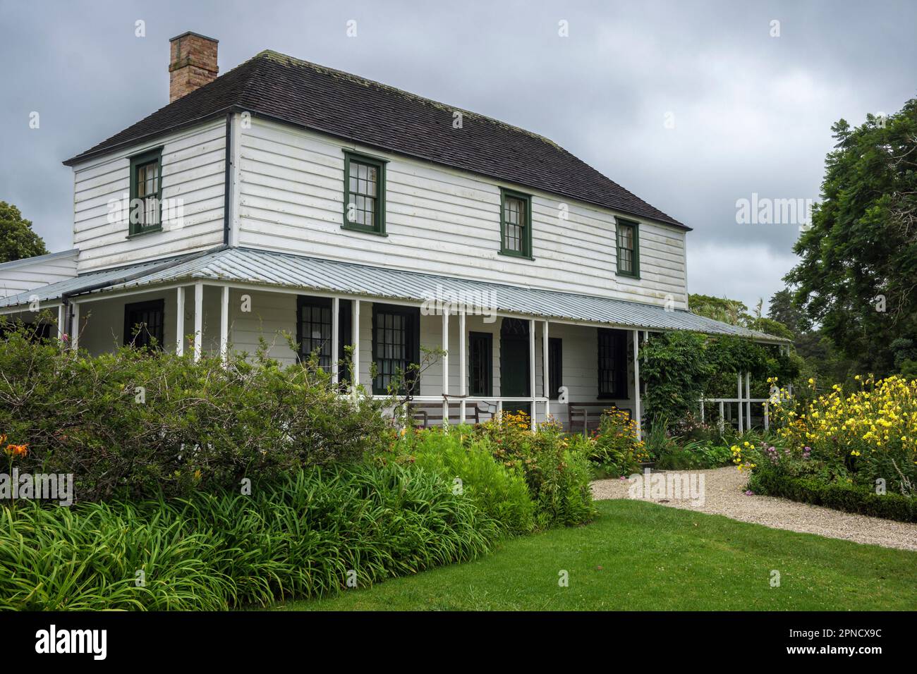 Kemp House (das älteste Gebäude in Neuseeland), Kerikeri, Nordinsel, Neuseeland Stockfoto