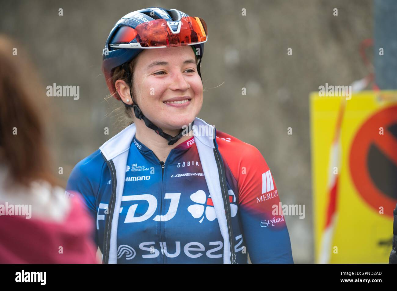 WIEL Jade anlässlich des Grand Prix Feminin de Chambery 2023, Radtour am 16. April 2023 in Chambery, Frankreich - Foto Florian Frison/DPPI Kredit: DPPI Media/Alamy Live News Stockfoto