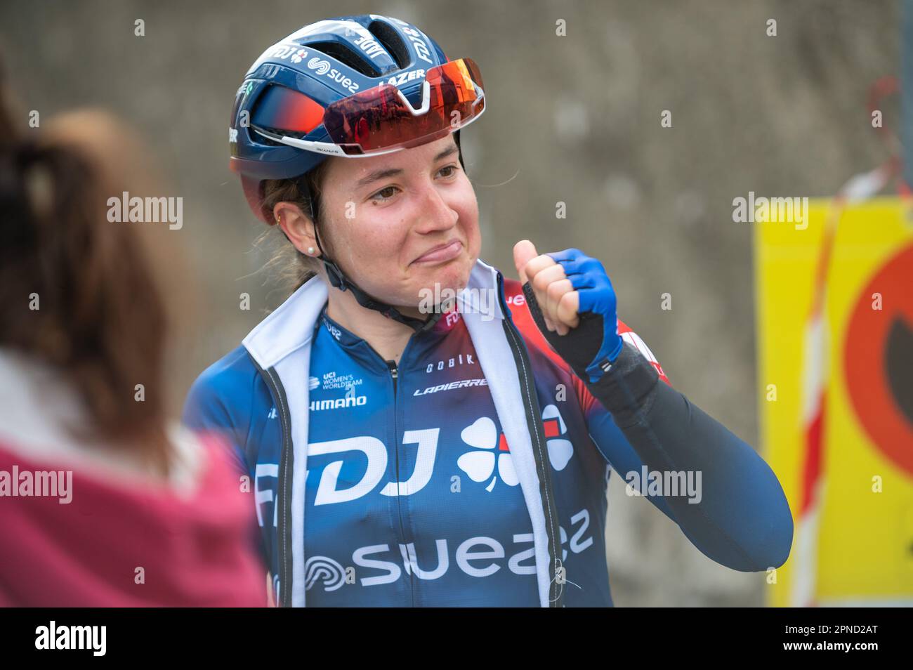 WIEL Jade anlässlich des Grand Prix Feminin de Chambery 2023, Radtour am 16. April 2023 in Chambery, Frankreich - Foto Florian Frison/DPPI Kredit: DPPI Media/Alamy Live News Stockfoto