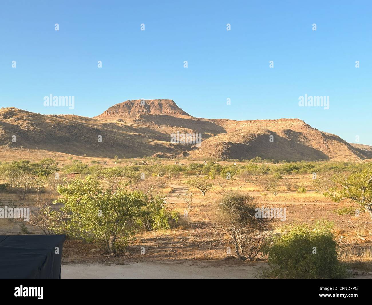 Malerischer Blick auf eine Berglandschaft in Namibia Stockfoto