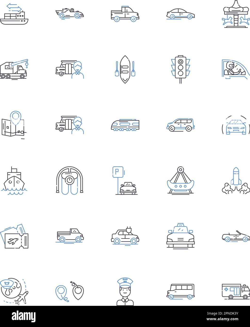 Expedition Leisure Line Icons Kollektion. Abenteuer, Erkundungen, Safari, Trekking, Bergwandern, Wandern, Camping-Vektor und lineare Darstellung Stock Vektor